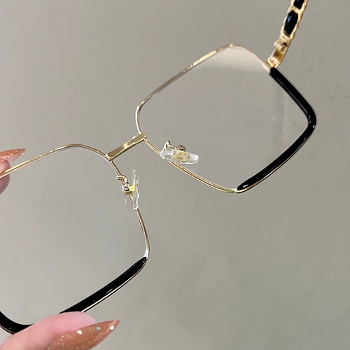 Металлическое плоское зеркало с большим лицом, качество Qi качественное анти -лезвие квадратные стаканы квадратные женские корейские издания Tide Myopia Eyes могут быть доступны