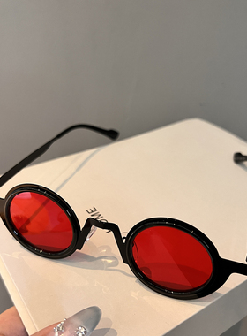 复古小圆框墨镜2025新款