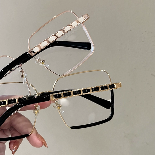 Металлическое плоское зеркало с большим лицом, качество Qi качественное анти -лезвие квадратные стаканы квадратные женские корейские издания Tide Myopia Eyes могут быть доступны