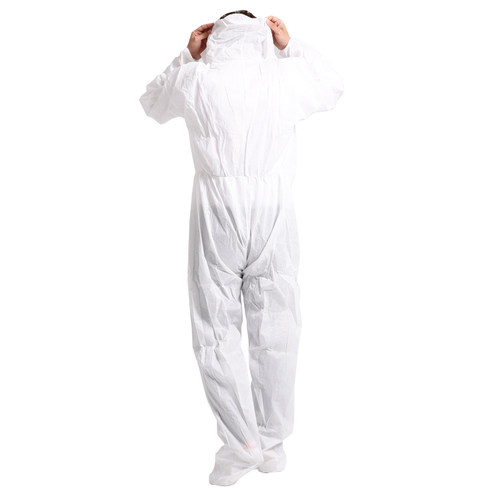 一次性喷漆防护服隔离服养殖连体服工业粉尘透气工作服全身酵素浴 - 图0