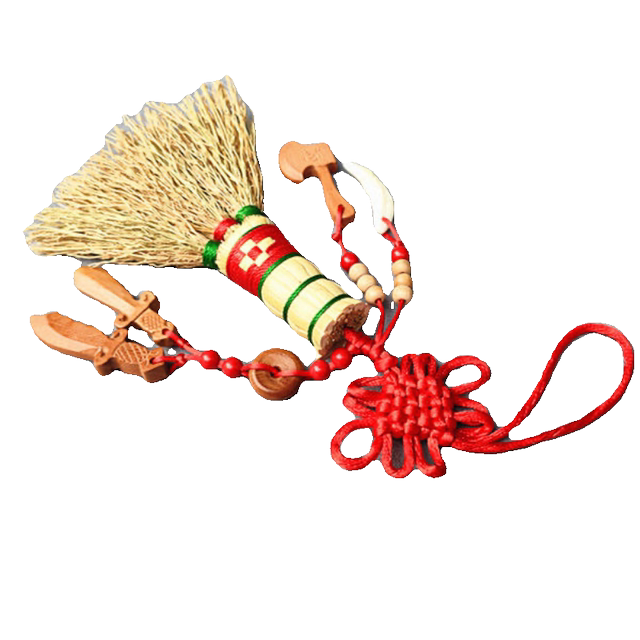 Sorghum seedling mini broom folk custom broom baby child mini broom hanging bedside stroller crib for sleeping