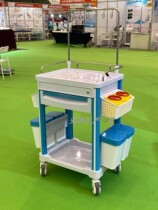 Hospital with ABS first aid delivery medicine snatched and rescue car instrument desk infusion cart cosmetic anesthesia nursing trolley treatment trolley