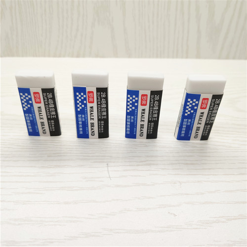 罗弗2B橡皮擦王绘图专用4B橡皮超强洁净奖品考试白色橡皮无痕批发 - 图2