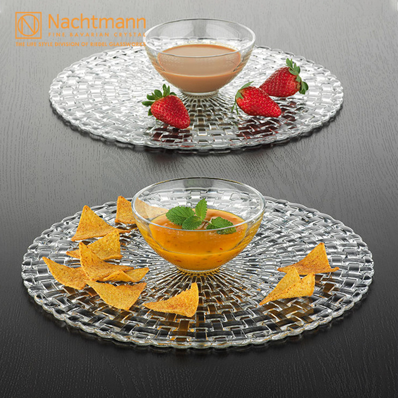 德国进口Nachtmann 创意水晶玻璃带盖蛋糕托盘下午茶点心架甜点盘 - 图1