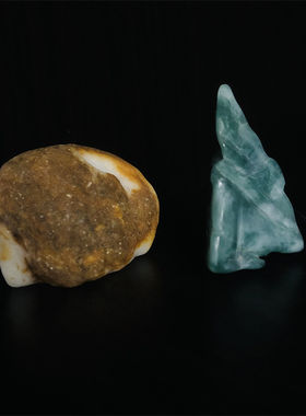 天然翡翠手工原创装饰摆件原石