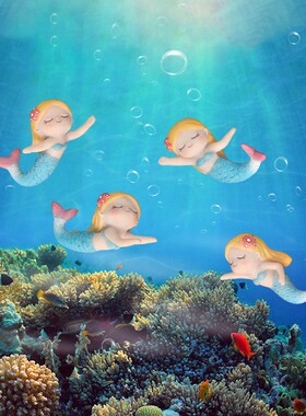 鱼缸造景装饰品摆件治愈系