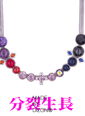 madebydizon彩色宝石锁骨链圣诞