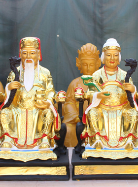 厂家直销树脂玻璃钢土地公土地婆