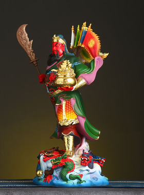 精工艺树脂关公武财神佛堂摆件