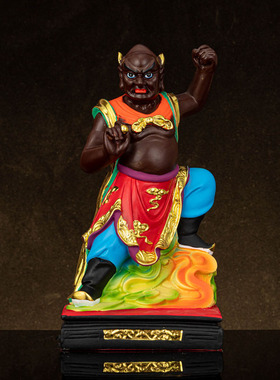 树脂彩绘风雨雷电家用摆件像