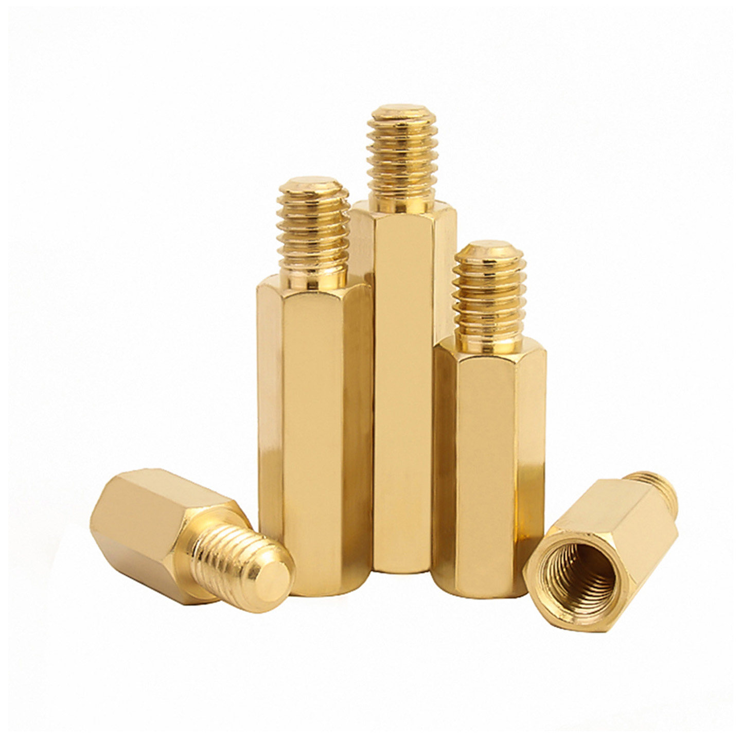 六角铜柱单头铜螺柱电脑机箱主板螺丝帽钉单通螺母间隔离柱支撑柱,淘宝优惠券,粉丝福利购,淘宝优惠卷