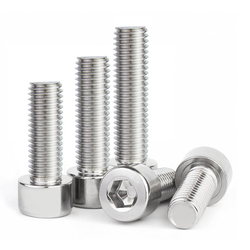 304/316光滑面圆柱头内六角螺丝钉光头无滚花螺栓钉M2M3M5M6M8mm - 图3