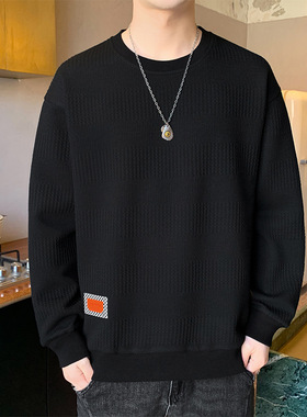 男装2026春秋季卫衣男港风潮流宽松休闲上衣服Men's sweatshirt