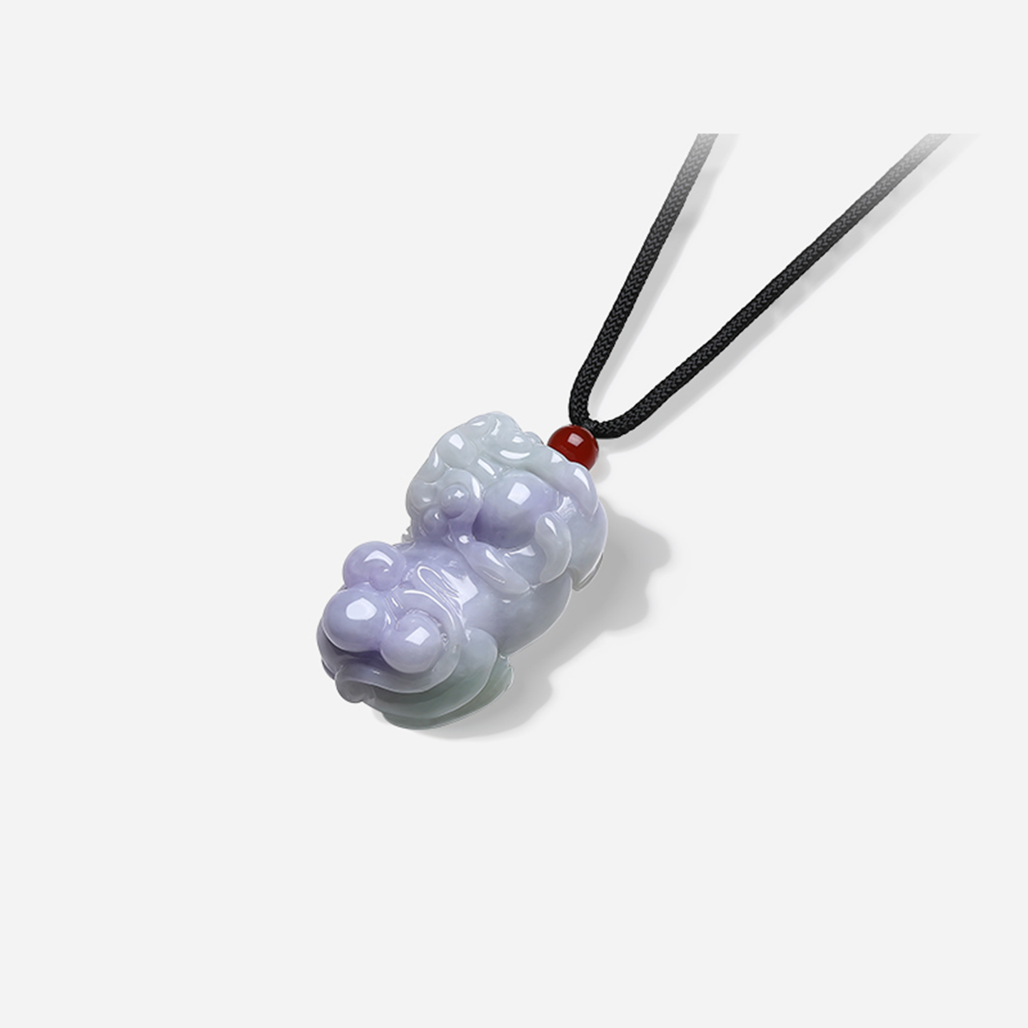 周六福天然紫罗兰翡翠福禄招财钱币貔貅吊坠玉坠圣诞礼物 - 图0