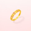 Saturday blessing gold-denominated 5G pure gold ring, gentle and romantic whispering women's ring, pastoral series holiday gift