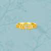 Saturday Blessing Gold Priced 5G Pure Gold Ring Good Luck and Good Luck Gui Die Zhi Xi Girl Quit Smoking Rain Jiangnan Festival Gift