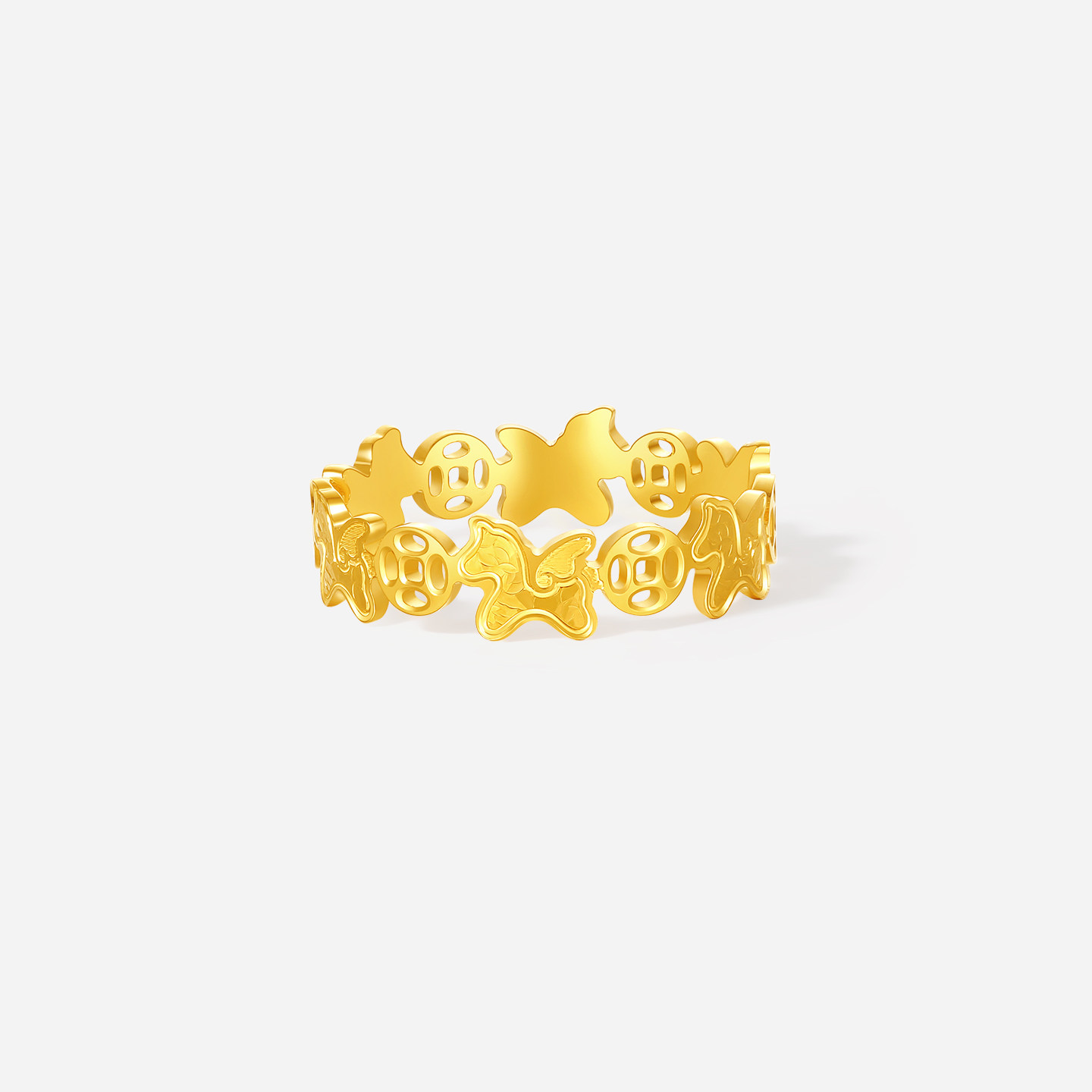 Saturday Fortune Gold 5G-denominated pure gold good luck ring that makes money immediately and is a holiday gift for the Year of the Horse.