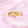 Saturday Fu 5G gold and diamond couple ring