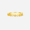 Saturday blessing gold inlaid 5g pure gold diamond ring