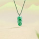 Saturday blessing African green Ruyi leaf pendant pendant