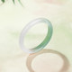 Saturday blessing half mountain and half water chalcedony bracelet light white green wide strip new Chinese style national style 520 gift for girlfriend
