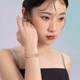 Saturday blessing champagne gold chalcedony bracelet wide strip new Chinese style national style 520 gift for girlfriend