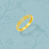 Saturday Blessing 5G Pure Gold Ring Priced Gold Osmanthus Ruyi Ring Yanyu Jiangnan Festival Gift