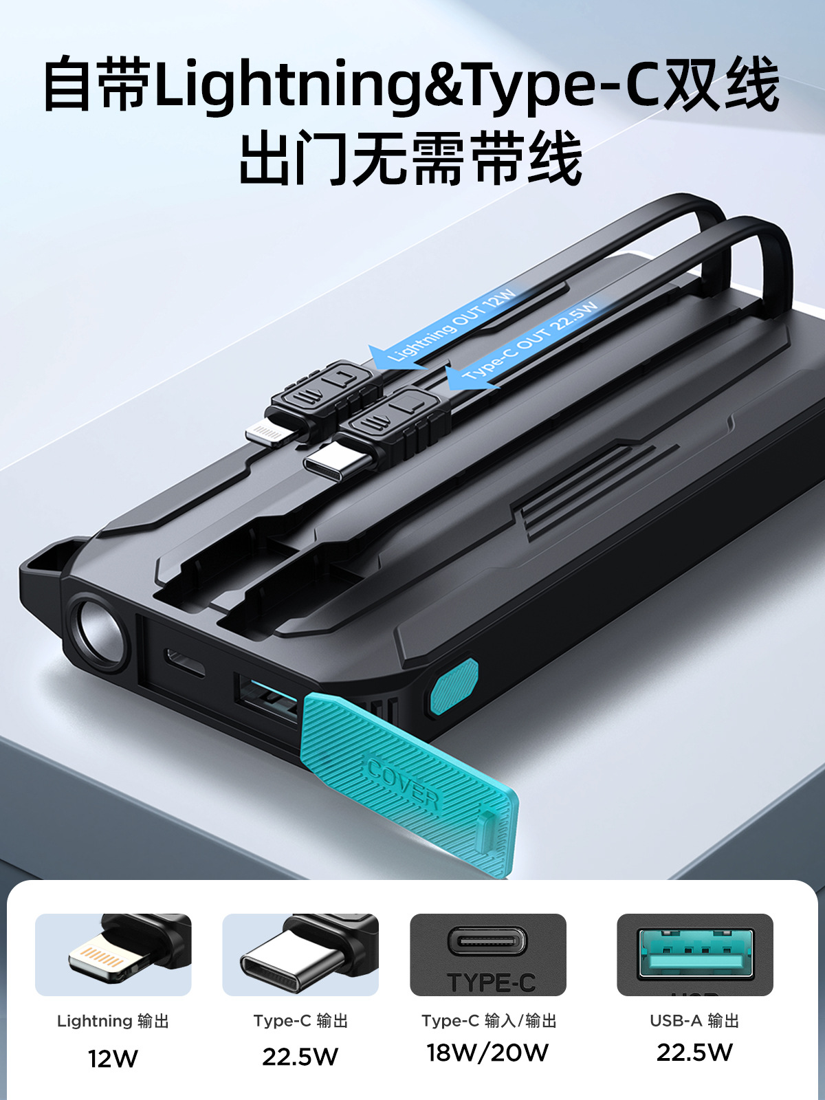 Joyroom 10000/20000 mAh Power Bank Fast Charging Powerbank - 图3