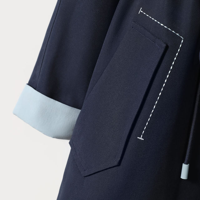 Yibai slimming contrast color waist jacket windbreaker ສໍາລັບແມ່ຍິງ