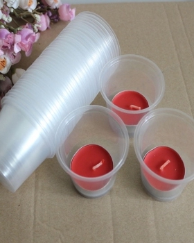 特价蜡烛套餐专用防风杯一次性塑料杯摆图杯底杯D5hUJRVMOP