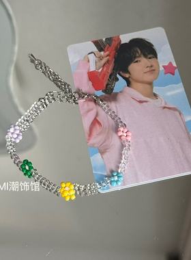 自制可爱面包手链diy应援小礼物