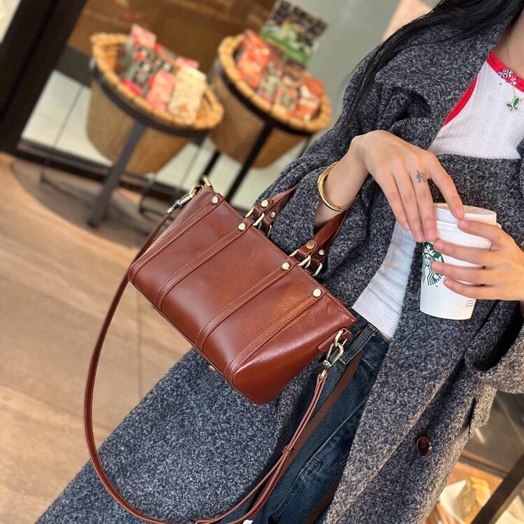 托特包包女包2025新款真皮手提包女秋季轻奢女包高级感单肩斜挎包,淘宝优惠券,粉丝福利购,淘宝优惠卷