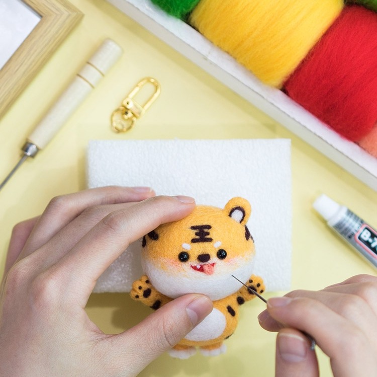 羊毛毡戳戳乐diy材料包新手体验套装针湿毡两用工具原料70s羊毛条,淘宝优惠券,粉丝福利购,淘宝优惠卷