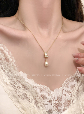 春日约定~温柔贵气复古珍珠项链