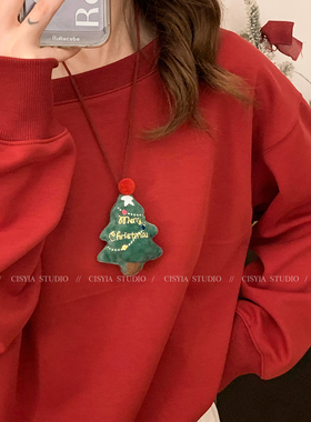 圣诞系列~毛绒玩偶长款毛衣链