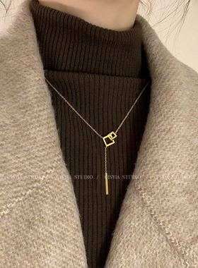 设计感钛钢不掉色项链女款