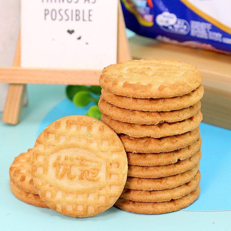 优冠牛奶香脆饼干100g牛奶味办公室下午茶年货小零食休闲小吃食品,淘宝优惠券,粉丝福利购,淘宝优惠卷