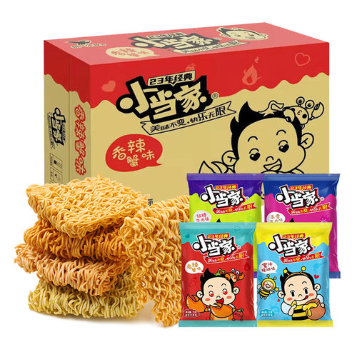 小当家干脆面干吃方便面整箱装办公室夜宵充饥小零食小吃休闲食品 - 图3