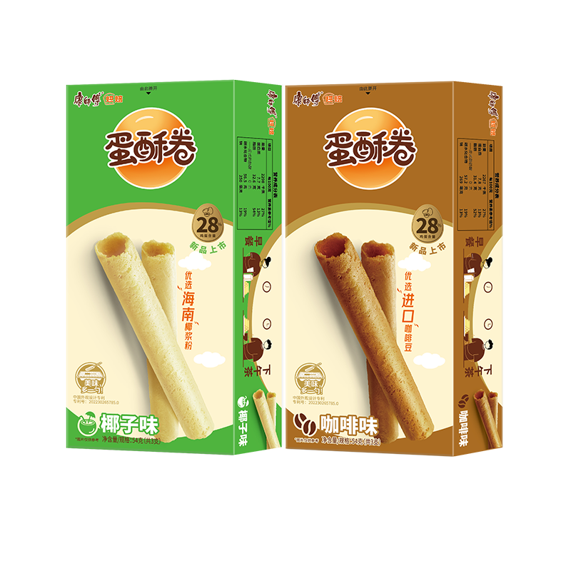 康师傅蛋酥卷鸡蛋卷饼干办公室好吃下午茶年货小零食休闲小吃食品,淘宝优惠券,粉丝福利购,淘宝优惠卷