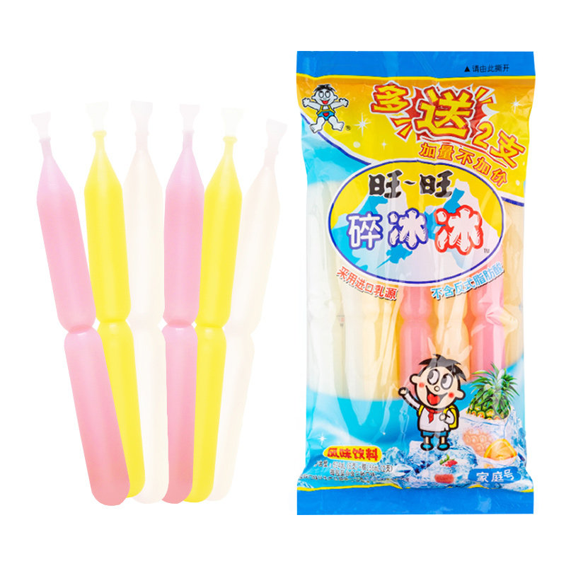 旺旺碎冰冰家庭装整箱棒棒冰碎碎冰儿童可乐味夏季清凉饮料零食_虎窝淘