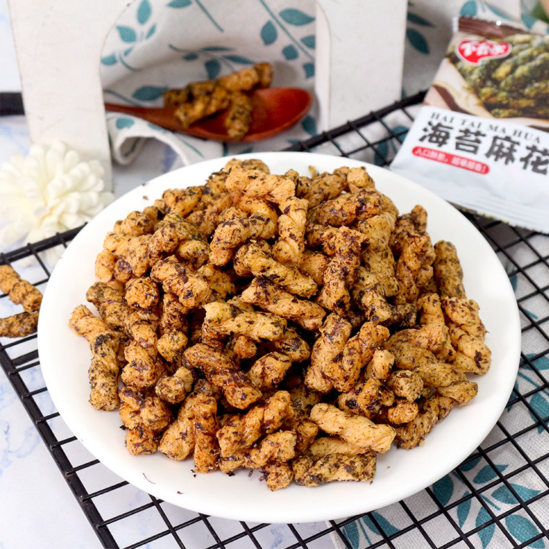 卡其乐海苔小麻花散称独立小包装办公室年货小零食休闲小吃食品,淘宝优惠券,粉丝福利购,淘宝优惠卷