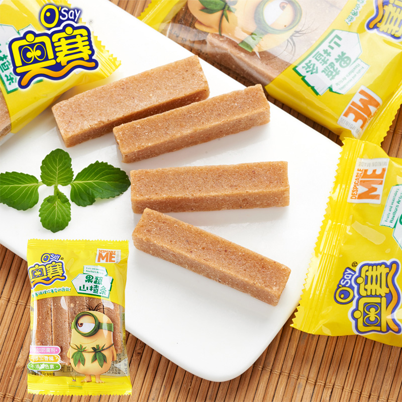 小呆呆零食店奥赛山楂条山楂片小包装果丹皮散装混合大礼包500g蜜饯果脯小零食1