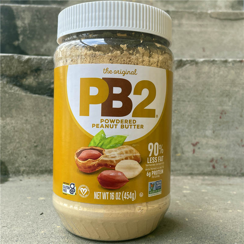 美国PB2高蛋白花生粉干花生酱粉饮料烘焙Powdered Peanut Butter-图0