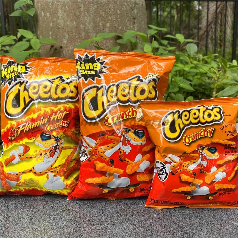 Cheetos Crunchy美国原装乐事热辣奇多 奶酪辣椒 酥脆芝士玉米条 - 图0