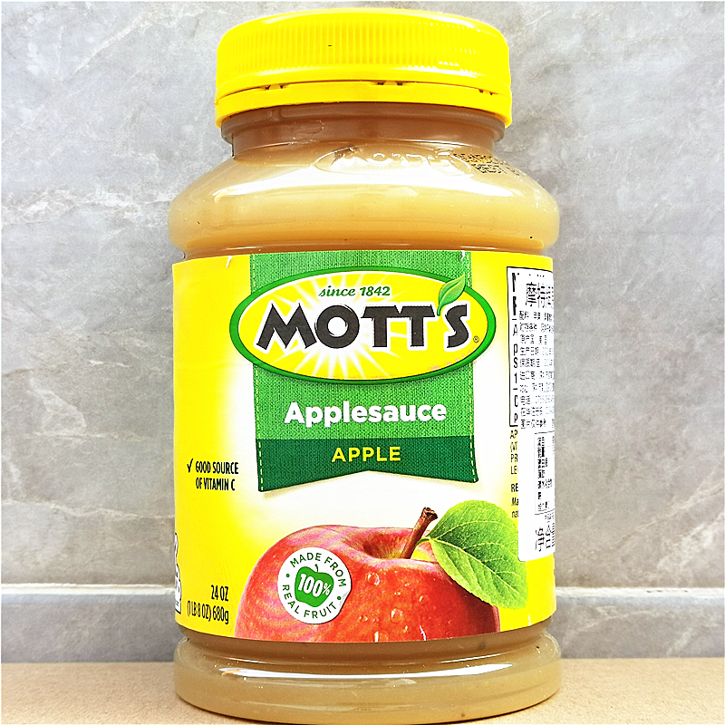 Motts Apple sauce Cinnamon美国原味 肉桂味 无加糖苹果酱苹果泥 - 图1