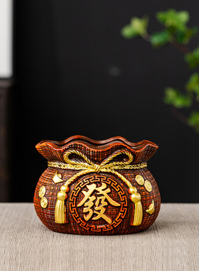 绿植发财树花盆聚宝盆喜庆