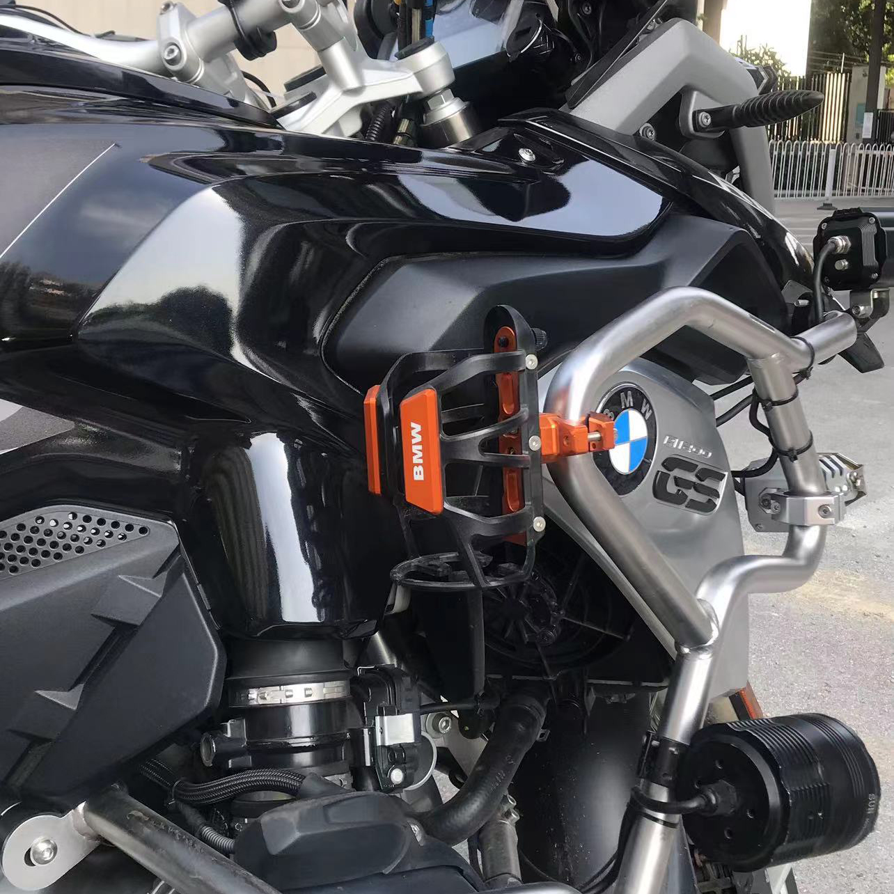 适用宝马R1250GS ADV 水鸟 R1200GS G310R/GS改装水杯架 水壶支架 - 图0