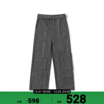 MASONPRINCE store qualifies a very interesting fixture straight cylinder Western pants upgraded version cleanfit