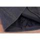 Dark gray woolen half-length women's A-line skirt black