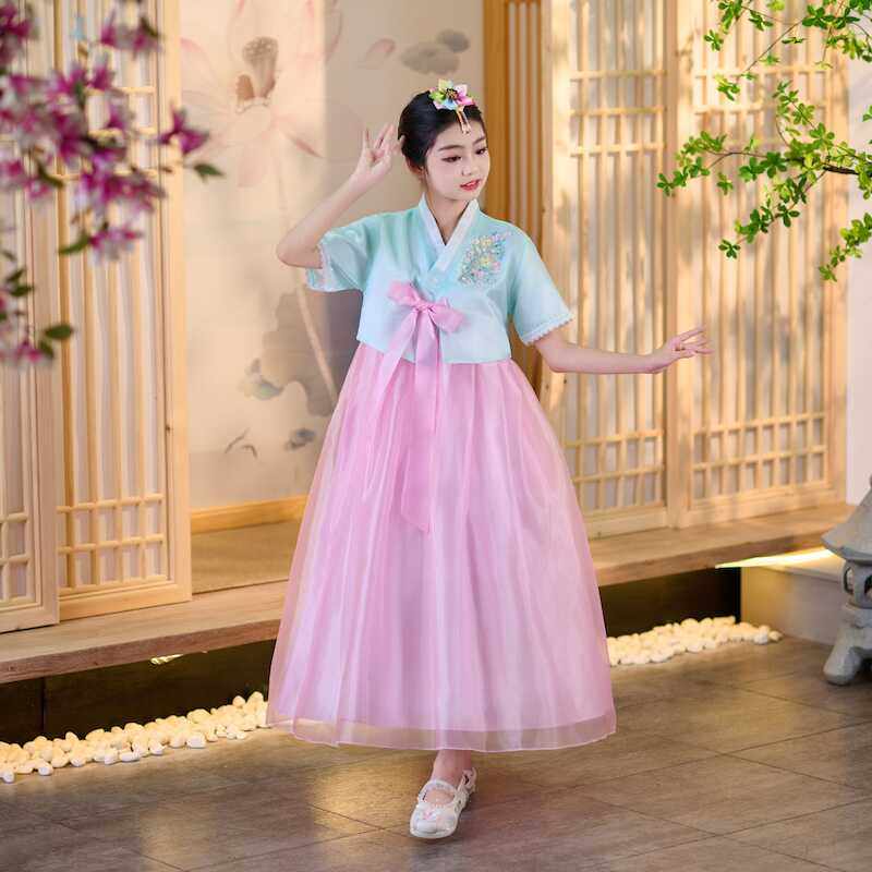 新款女童韩服男童古装套装少数民族服装儿童朝鲜族演出服摄影礼服,淘宝优惠券,粉丝福利购,淘宝优惠卷